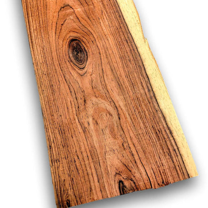 Palissander houtfineer 115 x 16 cm met natuurlijke nerfstructuur en warme tinten, ideaal voor meubelbekleding of restauratieprojecten.