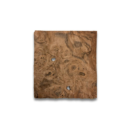 Nussbaum Maser Furnier | 23x22 cm