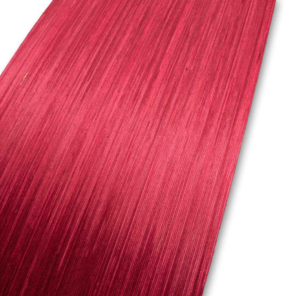 Los vel rood designfineer 41 x 24 cm, door-en-door geverfd berkenhout zonder backing, geschikt voor marqueterie en kunstprojecten.