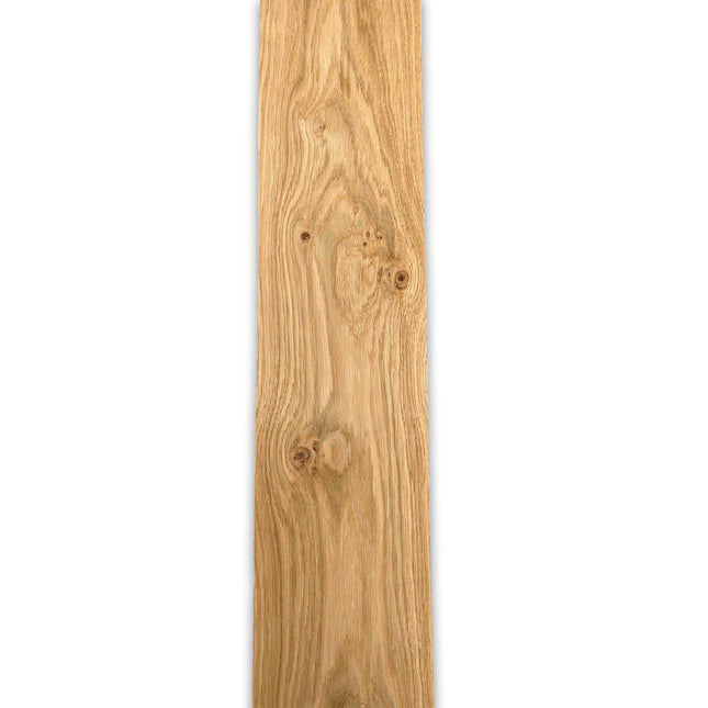 Los vel eiken rustiek fineer 59x14 cm, naturel en onbehandeld. Geschikt voor marqueterie, renovatie of creatieve houtbewerking.